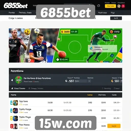 Apostas esportivas em alta no 6855bet
